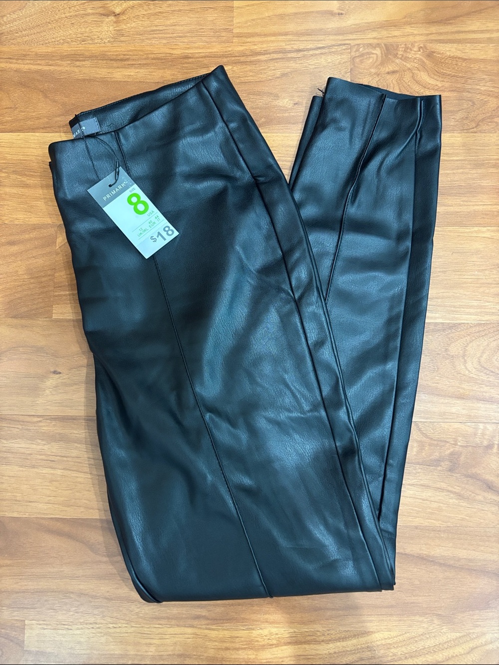Primark Black Faux Leather Pants